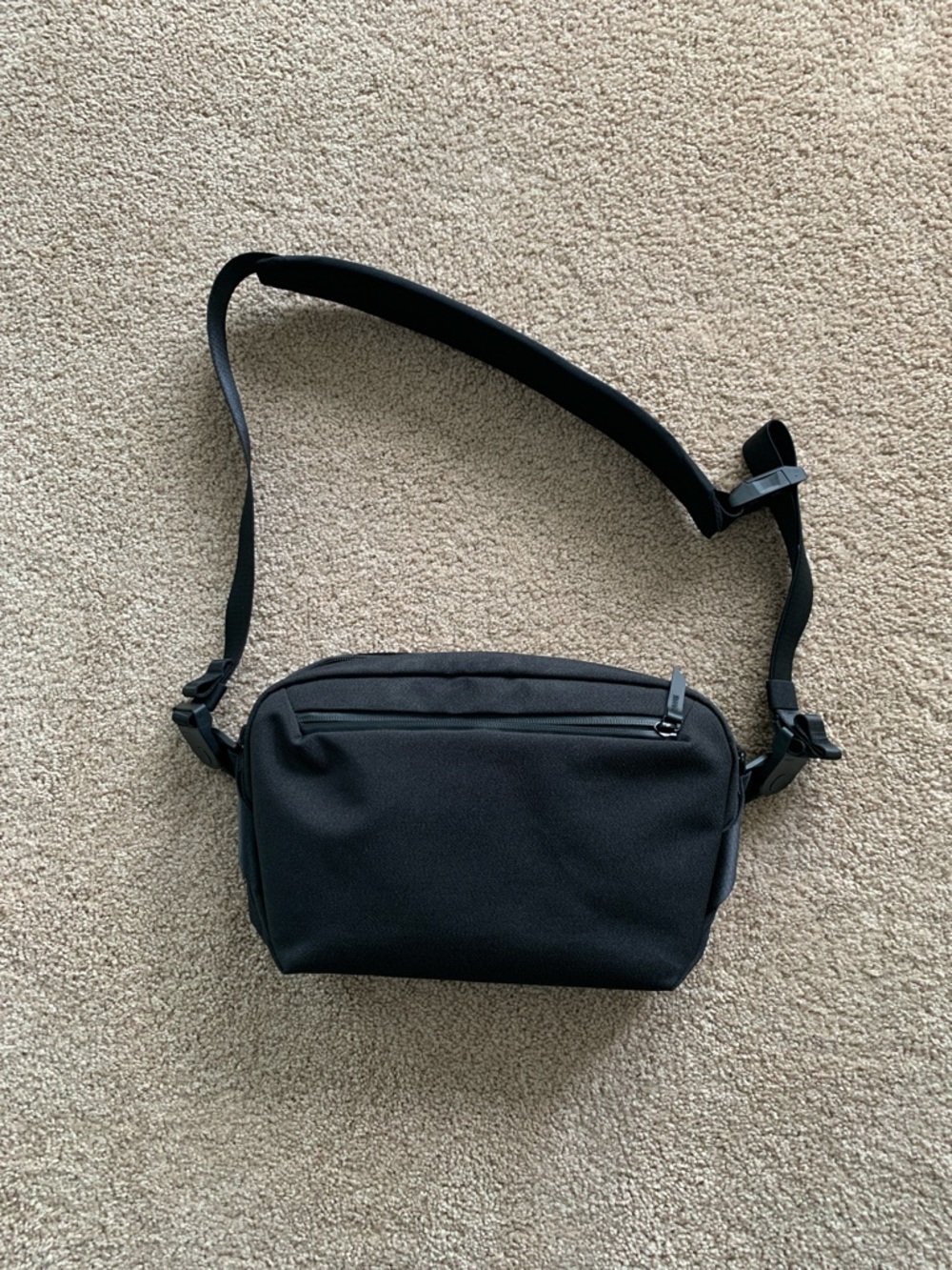 Black Alpaka Crossbody Bag